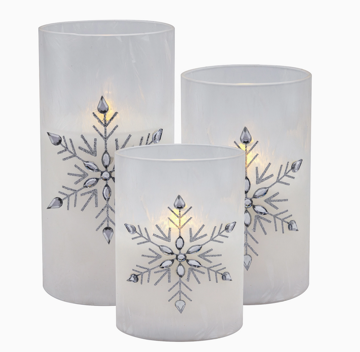 Snowflake LED Candles | 3 Sizes