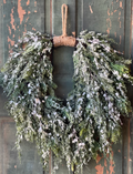 28in Prismatic Greens Hanging Wreath