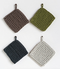 Crocheted Pot Holder | Neutral Colors