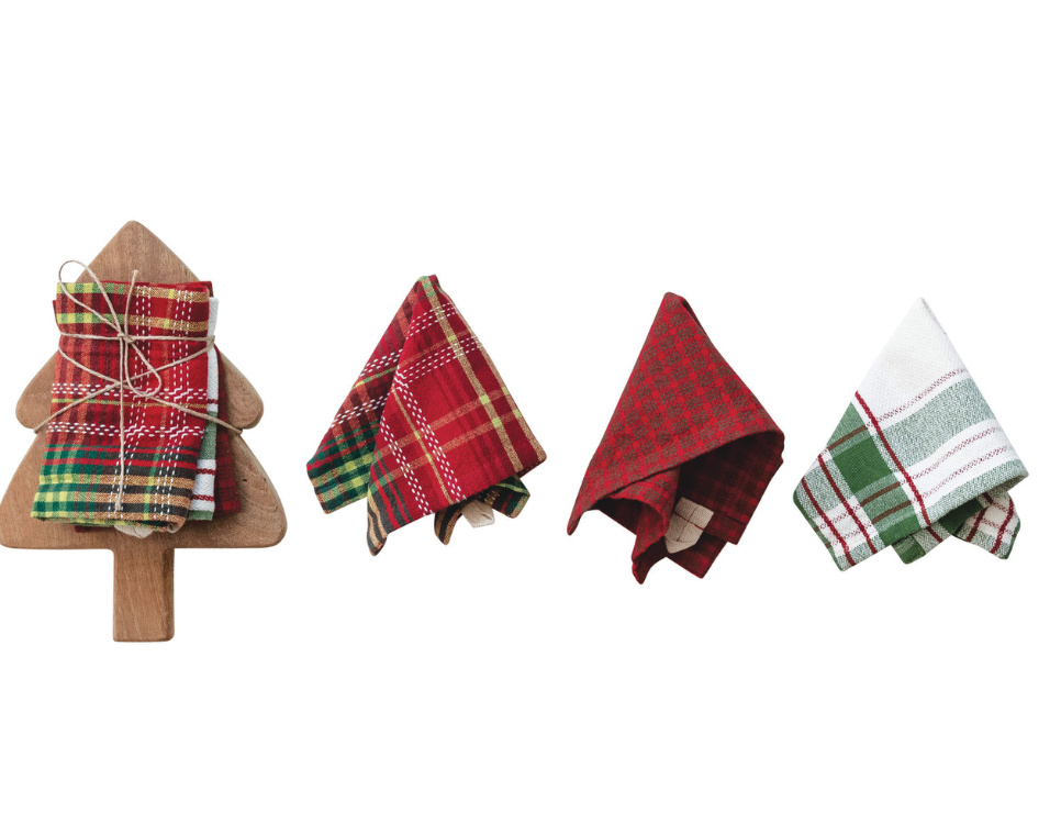 Tree Board w/ 3 Dish Cloths